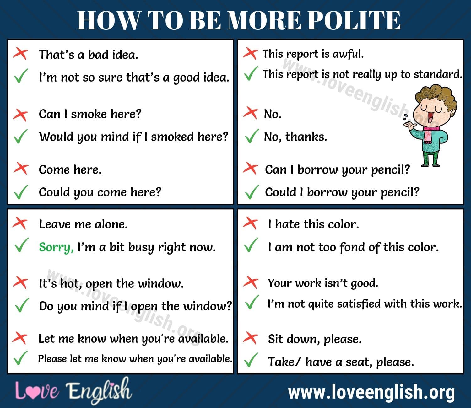 Polite Phrases In English