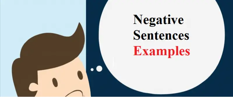 Negative Sentences explanation and uses – Learn English online free