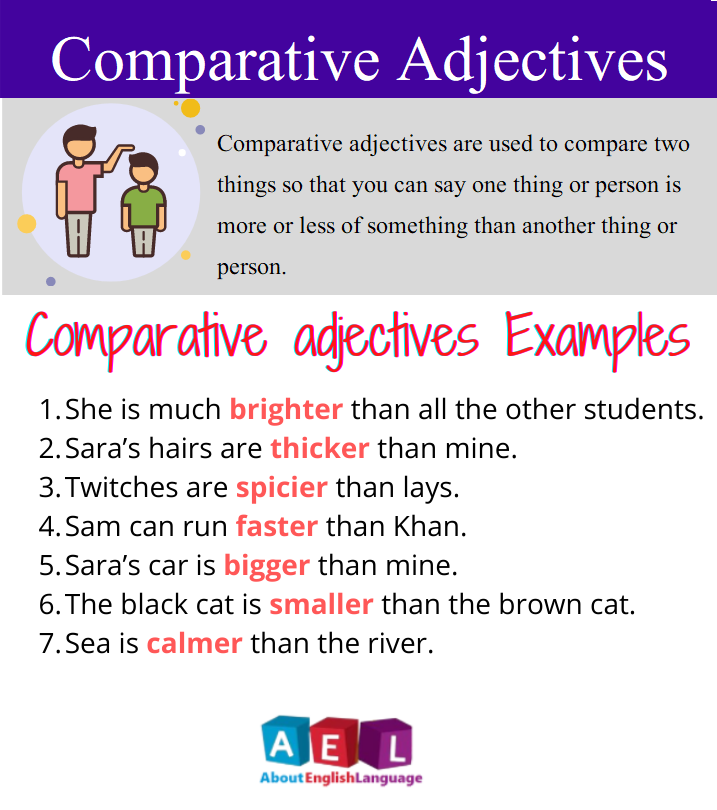 Comparative Adjectives Definition 10 Easy Examples 