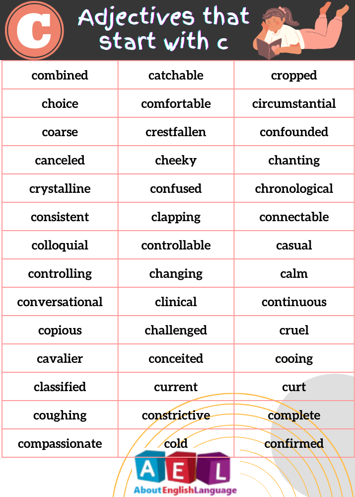Adjectives that start with C
